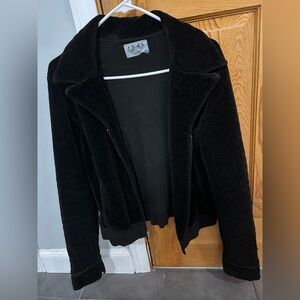 Juicy couture velvet quilted jacket